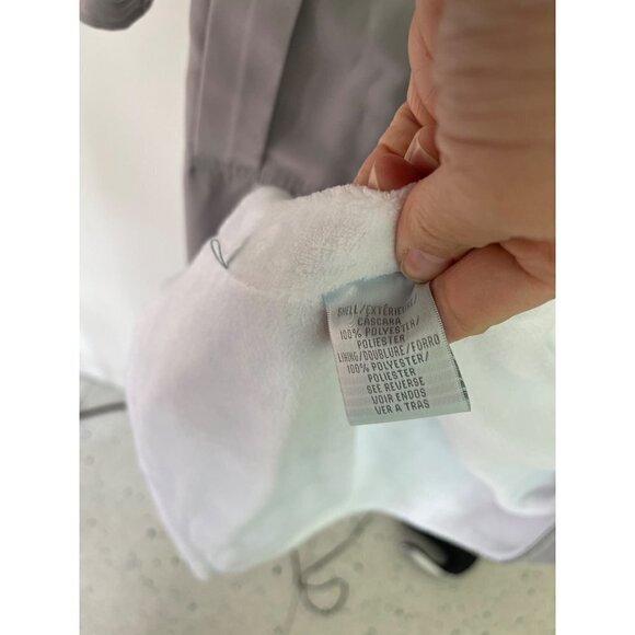 Majestic International Mens Robe Gray Size Small Medium Terry Wrap Belt Pockets - Picture 10 of 16